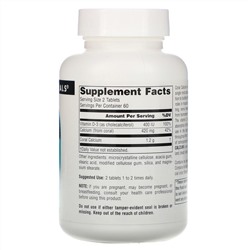 Source Naturals, Коралловый кальций, 600 мг, 120 таблеток