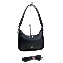 Женская сумка из искусственной кожи, цвет черный