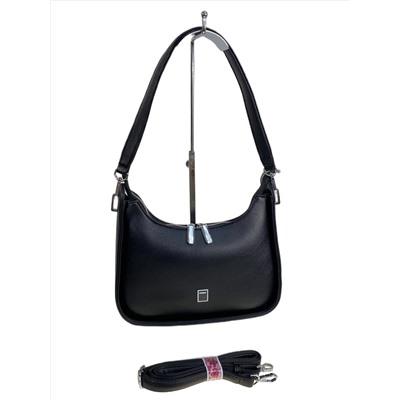 Женская сумка из искусственной кожи, цвет черный