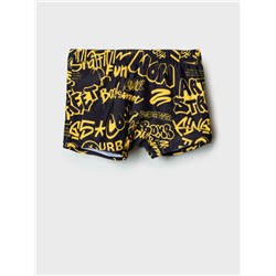 Плавки-шорты трикотажные для мальчиков, средней длины