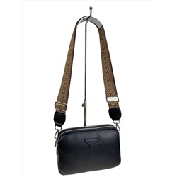 Женская сумка из искусственной кожи, цвет черный