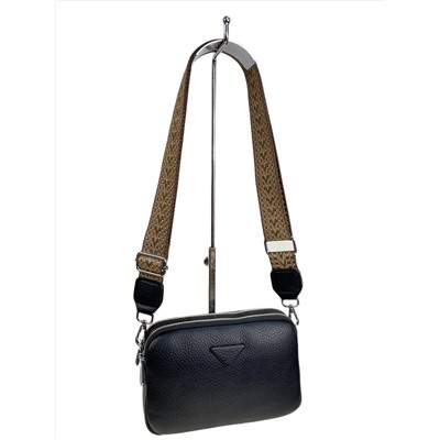 Женская сумка из искусственной кожи, цвет черный