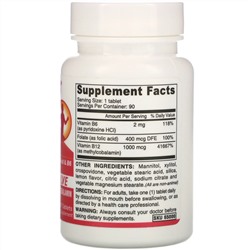 Deva, витамин в12 с фолиевой кислотой и витамином В6, для веганов, 90 таблеток