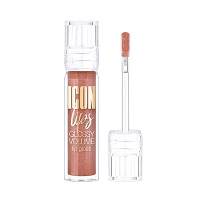 LUX visage ICON lips glossy volume №506 Блеск д/губ с эфф.объема Карамельно-Беж. /6