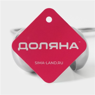 Форма для фрикаделек Доляна, 18×8×4.9 см, нержавеющая сталь, цвет серебристый