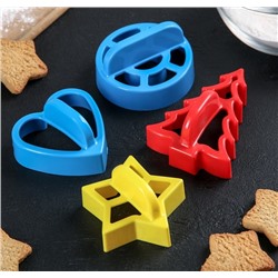 Набор форм для печенья с Ручкой 4 шт