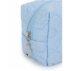 Косметичка женская «Цветочек», ручка из бусин, голубая