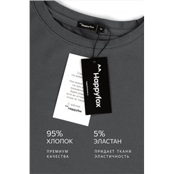 Женский лонгслив оверсайз Happyfox