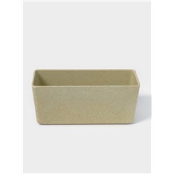 Кашпо для цветов WeatFiber, пластик, 17×7×7.5 см, бежевое