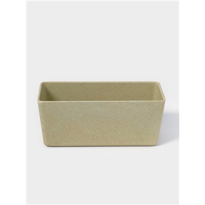 Кашпо для цветов WeatFiber, пластик, 17×7×7.5 см, бежевое