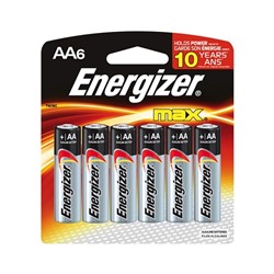 Батарейка ENERGIZER Industrial/MAX АА 1.5V/LR06 (6 шт.) (Щелочной элемент питания)