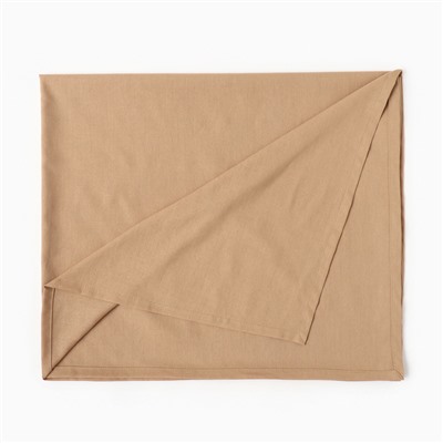 Скатерть «Этель» ECO, бежевая, 110×136 см, 70% хлопок, 30% лён, 190 г/м²