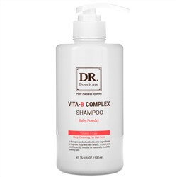 Doori Cosmetics, Vita-B Complex Shampoo, Baby Powder, 16.9 fl oz (500 ml)