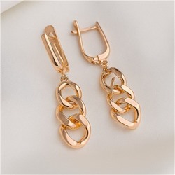 Комплект в виде цепочек, ювелирная бижутерия коллекция "Дубай" покрытие позолота, арт.215.529-19