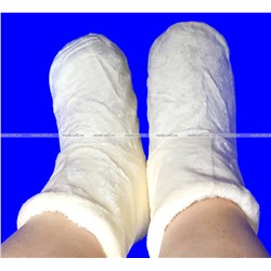 6 ПАР - Носки-САПОЖКИ женские с мехом ОДНОТОННЫЕ ВЫСОКИЕ