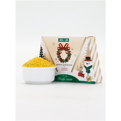Жемчуг для ванны Magic snow, аромат ягодная карамель, 200 г, URAL LAB