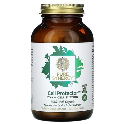 Pure Synergy, Cell Protector, средство для поддержки клеток и ДНК, 120 капсул