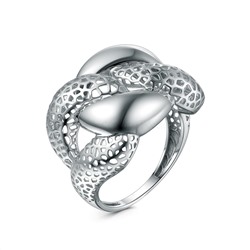 Кольцо из серебра родированное К-4129-Р