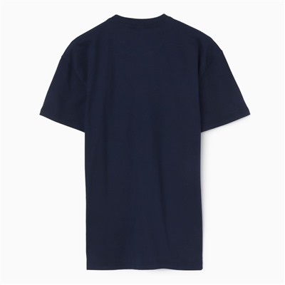 Футболка мужская «Абстракция полосы», цвет синий, размер 50