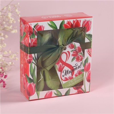 Печенье с предсказанием цветное «8 Марта», 4 шт.