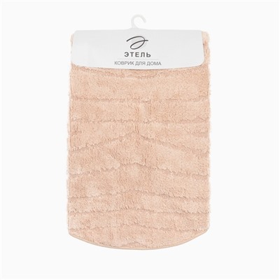 Ковер «Этель», Estetic, d=100 см, 70% хлопок, 30% п/э, 1500 г/м², бежевый