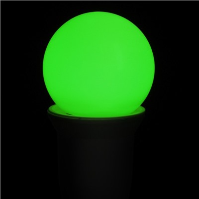 УЦЕНКА Лампа светодиодная Luazon Lighting, G45, Е27, 1.5 Вт, для белт-лайта, свечение мульти