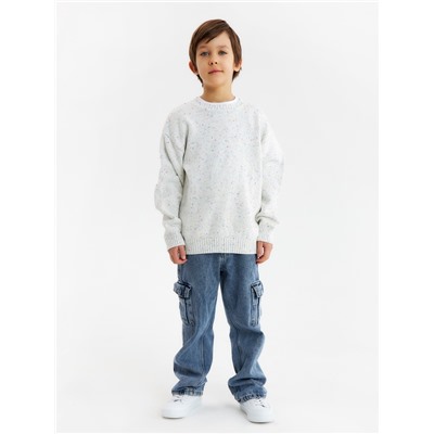 Джемпер детский KAFTAN, размер 32 (110-116 см), белый