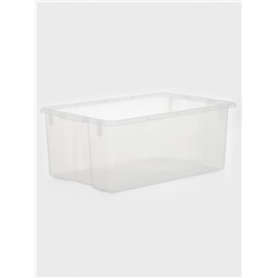 Контейнер для хранения Porter, 50 л, 66×42×26 см, с крышкой, прозрачный