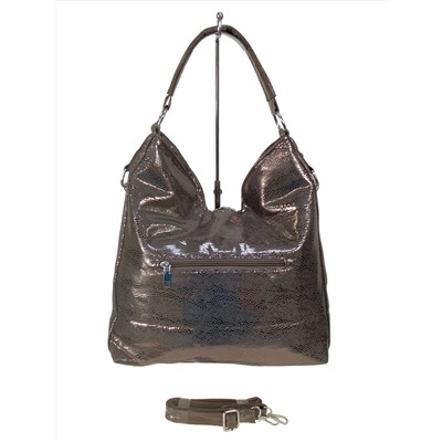 Женская сумка из искусственной кожи, цвет бронза