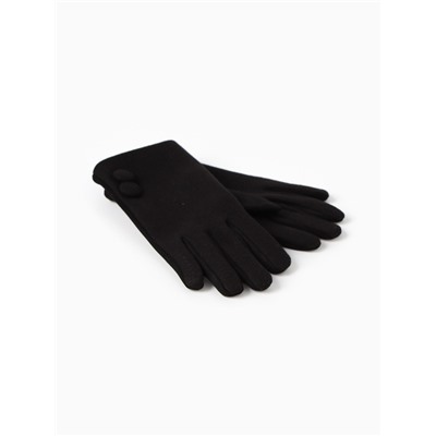 Перчатки женские, безразмерные, без утеплителя, цвет чёрный