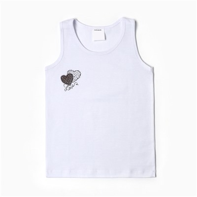 Майка для девочки, микс/принт, рост 98 см (3 г)