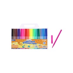 Фломастеры 24 цвета, вентилируемый колпачок, блистер