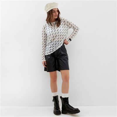 Лонгслив женский MIST, белый, размер M-L