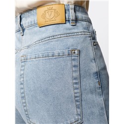 Джинсы mom-fit из эластичного денима