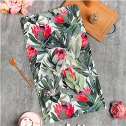 Полотенце «Этель» Flowers, 40×73 см, 100% хлопок, саржа 190 г/м²