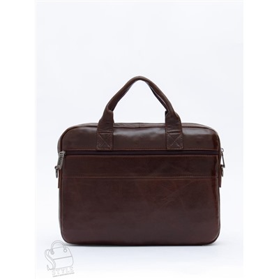 Портфель мужской кожаный 0991Z coffee Zinimsk в Новосибирске
