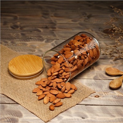 Банка стеклянная для сыпучих продуктов Magistro «Эко», 550 мл, 8.5×12.5 см