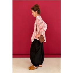 Блузка  STRIP111/01/Белый, розовый