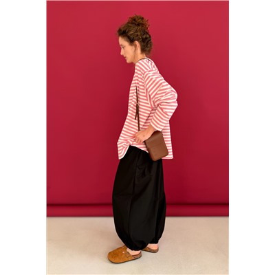 Блузка  STRIP111/01/Белый, розовый