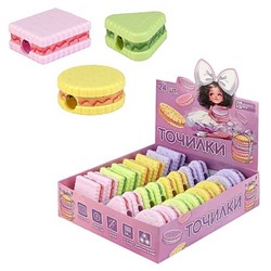 Точилка пластиковая с контейнером "БАЛЕРИНА С БАНТОМ" ассорти 72627 Феникс