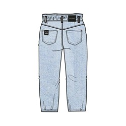 Брюки текстильные джинсовые для девочек