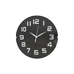 УЦЕНКА Часы настенные «Лесли», d=20 см, плавный ход, чёрные