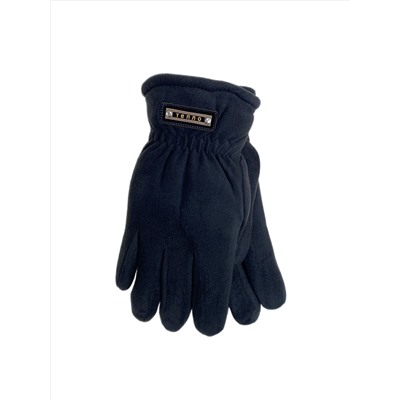 Утеплённые мужские перчатки цвет черный