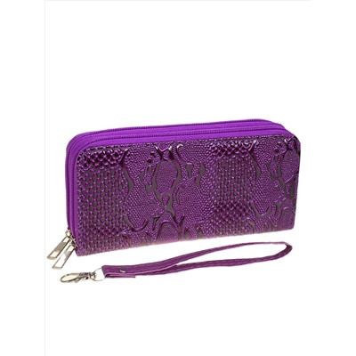 Женское портмоне из искусственной кожи, цвет фиолетовый