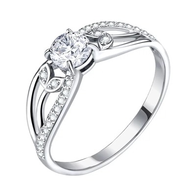 Кольцо из серебра куб.циркон., Л-10190
