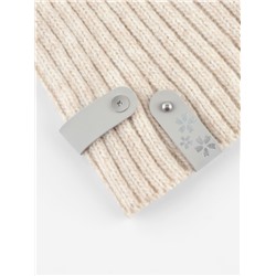 Бирка с кнопкой «Цветок» TEIRA, с тиснением, 8×1.5 см, 10 шт., серая