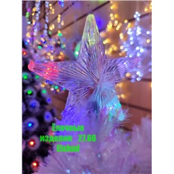 Ёлка Светящаяся Пушистая Заснеженная с цветными led-лампами