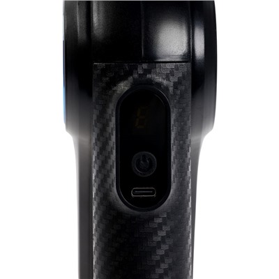 Массажёр для тела LEM-11, перкуссионный, 9 насадок, 9 режимов, чёрный