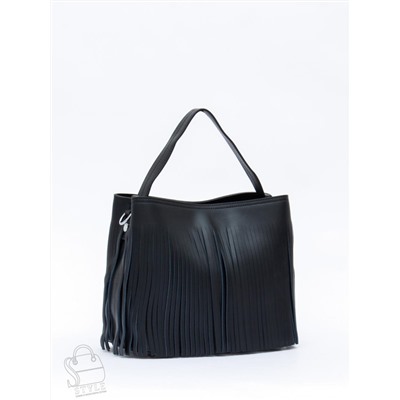 Сумка женская кожаная 2385-1Y black Polina&Eiterou