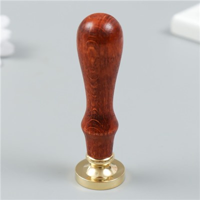 Печать для сургуча с деревянной ручкой «Перо и чернила», 9×2.5×2.5 см